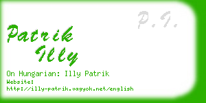 patrik illy business card